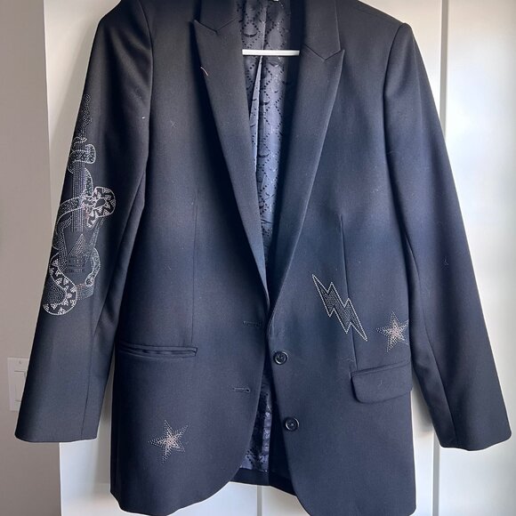 Zadig & Voltaire Blazer with bling accents Size M - Picture 1 of 5